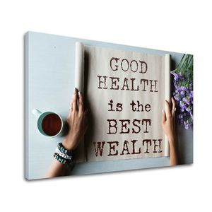 Motivační obraz na zeď Good health (obrazy s textem) obraz