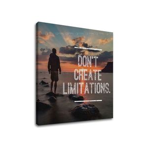 Motivační obraz na zeď Don´t create limitations (obrazy s textem) obraz