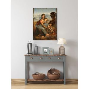 Obraz na plátně Leonardo da Vinci - Svatá rodina se svatou Annou (reprodukce obrazů) obraz