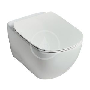 IDEAL STANDARD Tesi Závěsné WC se sedátkem SoftClose, AquaBlade, matná bílá T3546V1 obraz