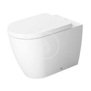 DURAVIT ME by Starck Stojící WC, zadní odpad, s HygieneGlaze, bílá/matná bílá 2169099000 obraz