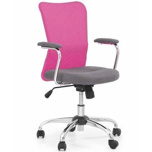 Kancelářská židle Andy šedá/růžová obraz