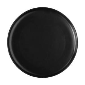 Mělký talíř Coupe černý 25 cm - Flow obraz