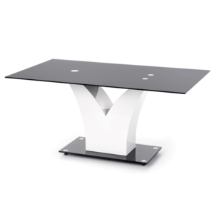 Jídelní stůl VISPIR černá/bílá obraz