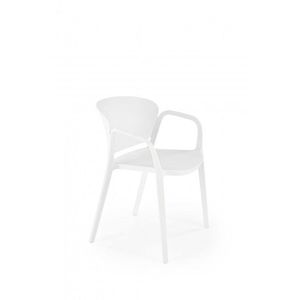 Stohovatelná jídelní židle K491 Bílá obraz