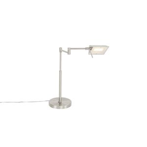 Designová stolní lampa z oceli včetně LED s dotykovým stmívačem - Notia obraz