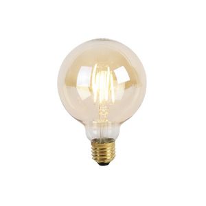 E27 3-stupňová stmívatelná LED lampa G95 Goldline 5W 530 lm 2200K obraz