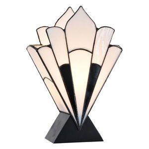 Stolní lampa Tiffany ve vějířovitém tvaru Barea - 36*3*21 cm 5LL-6123 obraz