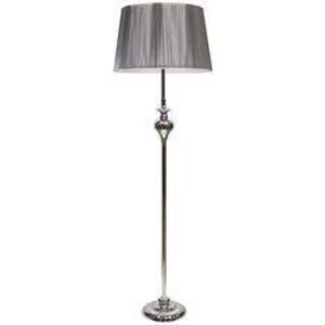 Candellux Stříbrná stojací lampa Gillenia pro žárovku 1x E27 51-11947 obraz