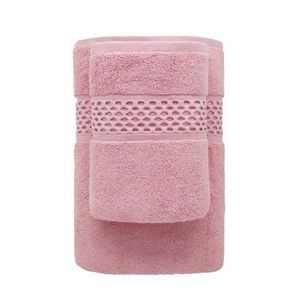 Faro Bavlněný ručník Rete 50x90 cm růžový obraz