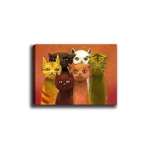 Wallity Obraz na plátně Cat family 50x70 cm obraz