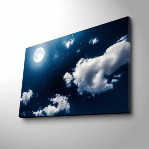 Wallity Obraz s LED osvětlením SVIT MĚSÍCE 45 x 70 cm obraz