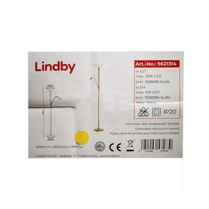 Lindby Lindby - Stojací lampa JOST 1xE27/10W/230V + 1xE14/5W obraz
