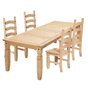 Jídelní set PIMBOW stůl 178x92 cm + 4 židle, borovice obraz