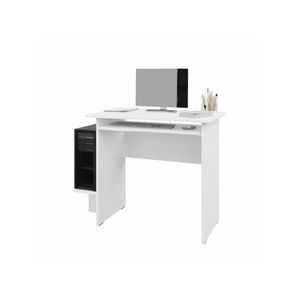 PC stůl s výsuvnou deskou NEJBY ELIJAH, bílá obraz