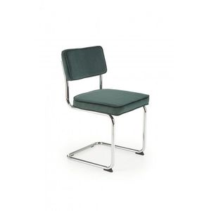 Konzolová jídelní židle K510 Halmar Tmavě zelená obraz