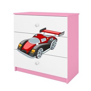 Kocot kids Komoda Babydreams 80 cm auto růžová obraz