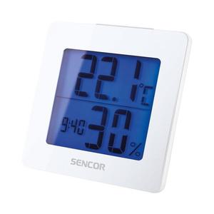 Sencor Sencor - Meteostanice s LCD displejem a budíkem 1xAA bílá obraz