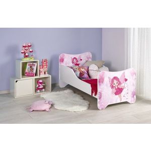 HALMAR Dětská postel Happy Fairy bílo/růžová obraz