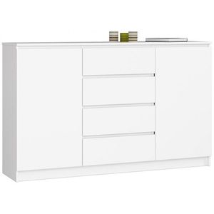 Ak furniture Komoda Tove K 160, 4 cm bílá matná obraz