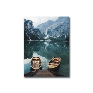Wallity Obraz LAKE BOATS 30 x 40 cm obraz