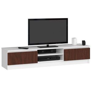 Ak furniture TV stolek Ronon 160 cm bílý/venge obraz