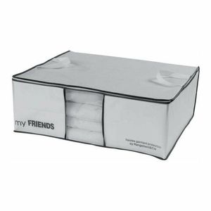 Compactor Úložný box na 2 peřiny Compactor "My Friends " 58, 5 x 68, 5 x 25, 5 cm, bílý polypropylén obraz