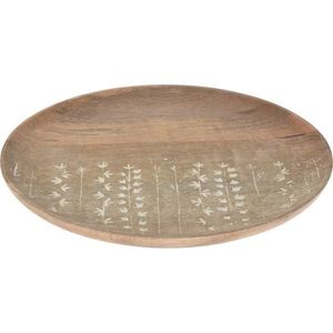 Dekorační talíř z mangového dřeva Tamala, 30 x 2 cm obraz