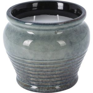 Repelentní svíčka Citronela, 12, 3 x 10, 5 x 12, 3 cm, keramika šedá obraz