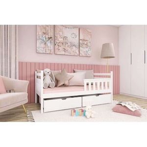 LANO Dětská postel EVA 80x160, bílá 88x168 bílá obraz
