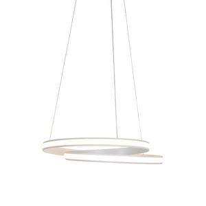 Moderní závěsná lampa bílá 55cm včetně LED - Rowan obraz