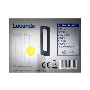Lucande Lucande - LED Venkovní lampa FENTI LED/12W/230V IP65 obraz