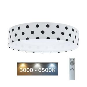 LED Stmívatelné svítidlo GALAXY KIDS LED/24W/230V puntíky bílá/černá + DO obraz
