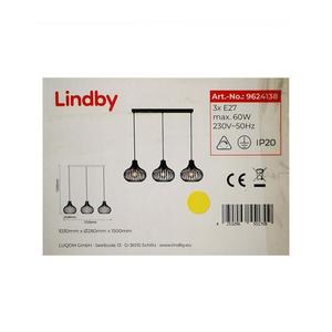 Lindby Lindby - Lustr na lanku FRANCES 3xE27/60W/230V obraz