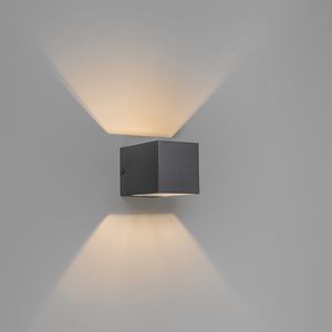 Moderní nástěnná lampa tmavě šedá - Transfer obraz