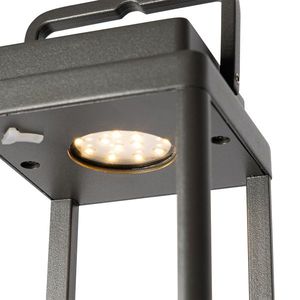 Venkovní stolní lampa tmavě šedá včetně dobíjecí LED - Yara obraz