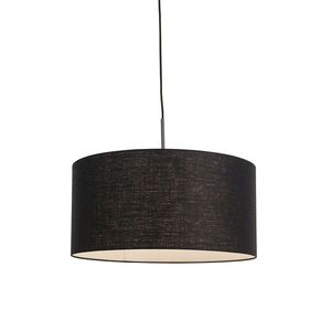 Moderní závěsná lampa černá s černým odstínem 50 cm - Combi 1 obraz