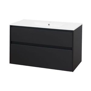MEREO Opto, koupelnová skříňka s keramickým umyvadlem 101 cm, černá CN942 obraz