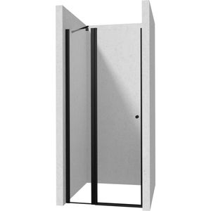 DEANTE Kerria Plus nero sprchové dveře bez stěnového profilu, 90 cm výklopné KTSUN41P obraz