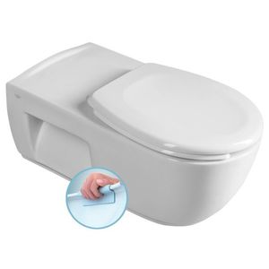 SAPHO HANDICAP závěsná WC mísa prodloužená, Rimless, 37x70 cm, bílá TU1206 obraz