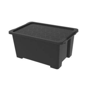 ROTHO Úložný box s víkem EVO EASY 44 L, plast, černý obraz