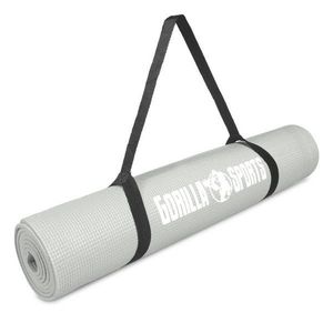 Gorilla Sports podložka na jógu z PVC, šedá obraz