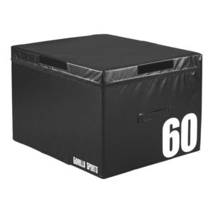 Gorilla Sports Jump Box černý, 60 cm obraz
