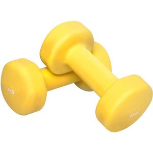 Gorilla Sports Jednoručky na aerobik, 2 x 4 kg, žluté obraz