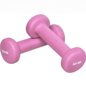 Gorilla Sports Jednoručky na aerobik, 2 x 0, 5 kg, růžové obraz