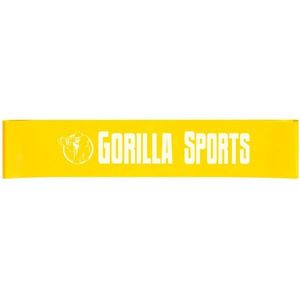 Gorilla Sports Fitness guma 20 lb, žlutá obraz
