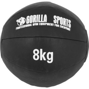 Gorilla Sports Kožený medicinbal, 8 kg, černý obraz