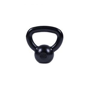 Gorilla Sports Kettlebell činka, litinová, černá, 4 kg obraz