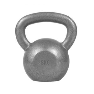 Gorilla Sports kettlebell činka, litinová, šedá, 28 kg obraz