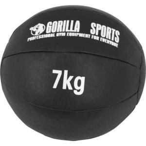 Gorilla Sports Kožený medicinbal, 7 kg, černý obraz
